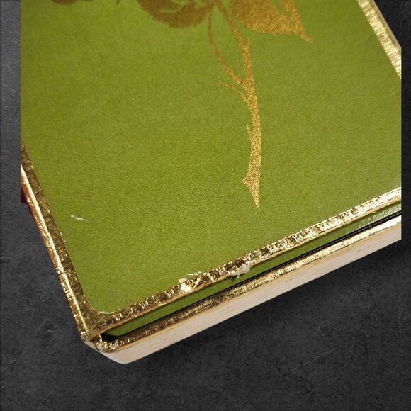 Vintage Crown Playing Cards Green Gold Rose Deck w/ Jokers & Original Box - Picture 6 of 6